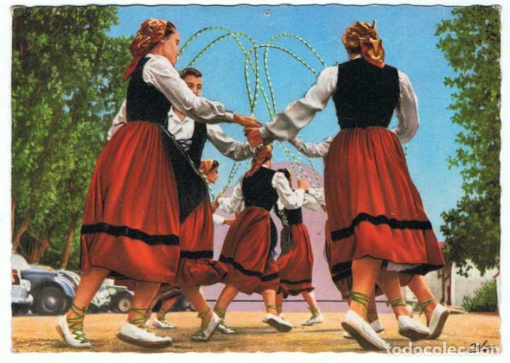 Postais: Postal de Pa&iacute;s Vasco. Folklore. Arku Dantza. Escrita al dorso. Ed. Cely