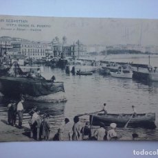 Postales: SAN SEBASTIÁN - VISTA DESDE EL PUERTO - HAUSER Y MENET 1480 - CIRCULADA EN 1904
