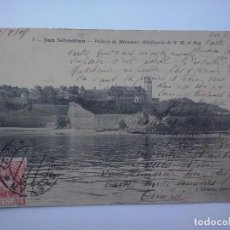 Postales: SAN SEBASTIÁN - PALACIO DE MIRAMAR, RESIDENCIA DE S.M. EL REY - CIRCULADA EN 1905