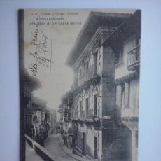 Postales: FUENTERRABIA - UNA CASA DE LA CALLE MAYOR - HAUSER Y MENET 1521 - CIRCULADA EN 1906