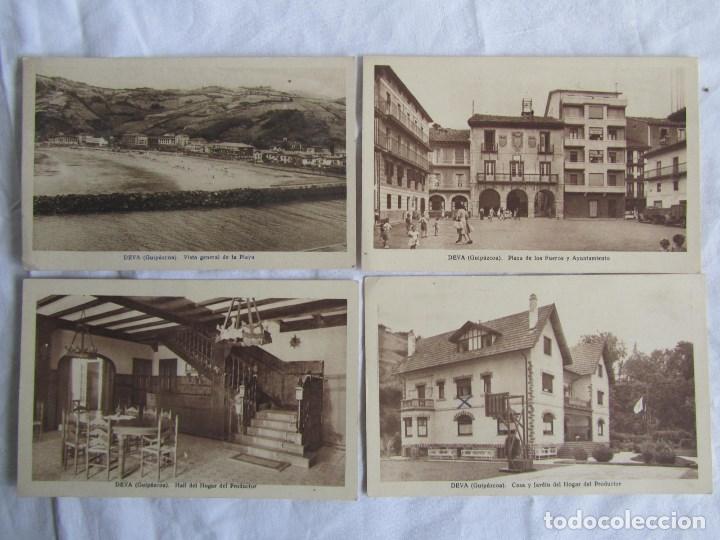 Postales: 8 tarjetas postales blanco y negro Deva (Guipuzcoa) - Foto 2