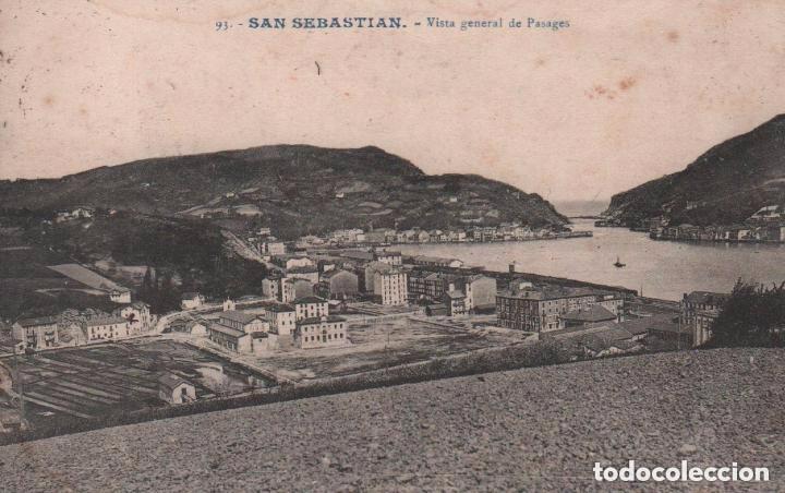 Cartes Postales: POSTAL SAN SEBASTIAN 93 . VISTA GENERAL DE PASAGES P.MUNDI/P.VASCO- 37