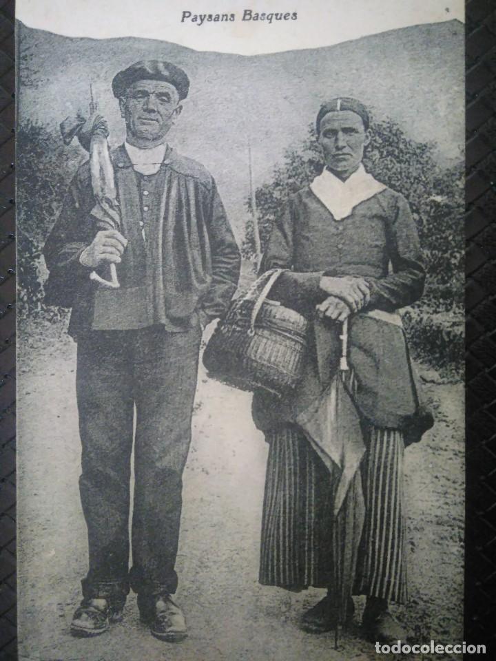 Postales: PAYSANS. BASQUES.  CIRCULADA - Foto 2
