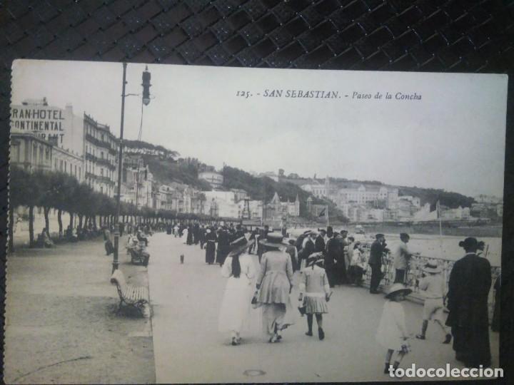 Postales: PASEO DE LA CONCHA.  SAN SEBASTI&Aacute;N.  SIN CIRCULAR. - Foto 1