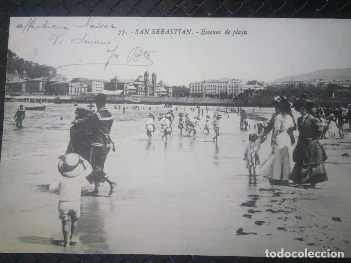 Postales: ESCENAS DE PLAYA.  SAN SEBASTI&Aacute;N. - Foto 1