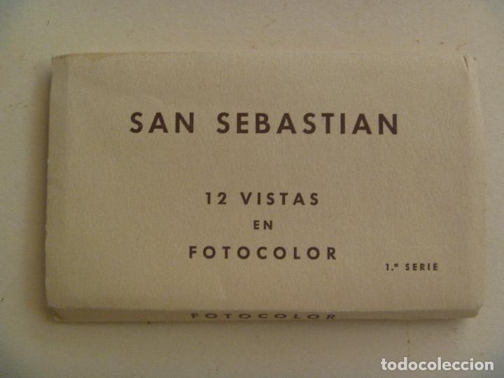 Cartoline: ACORDEON CON 12 MINI POSTALES DE SAN SEBASTIAN. A&Ntilde;OS 60