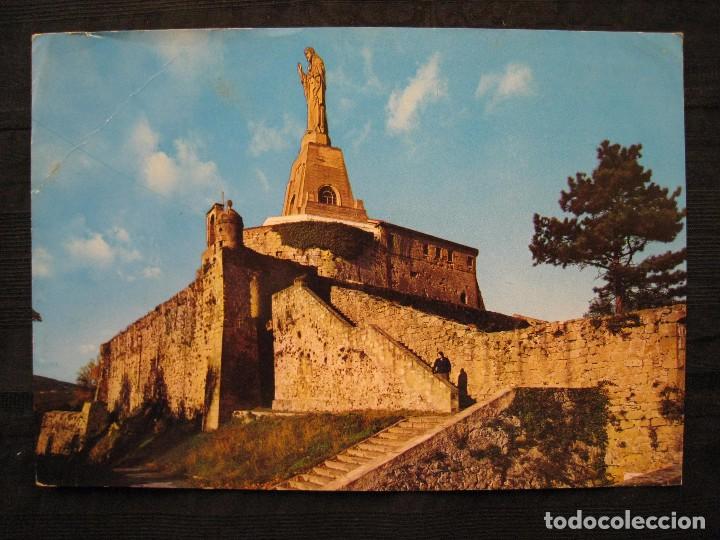 Cartoline: POSTAL SAN SEBASTIAN - MONUMENTO AL SAGRADO CORAZON EN EL MONTE URGULL - CIRCULADA.