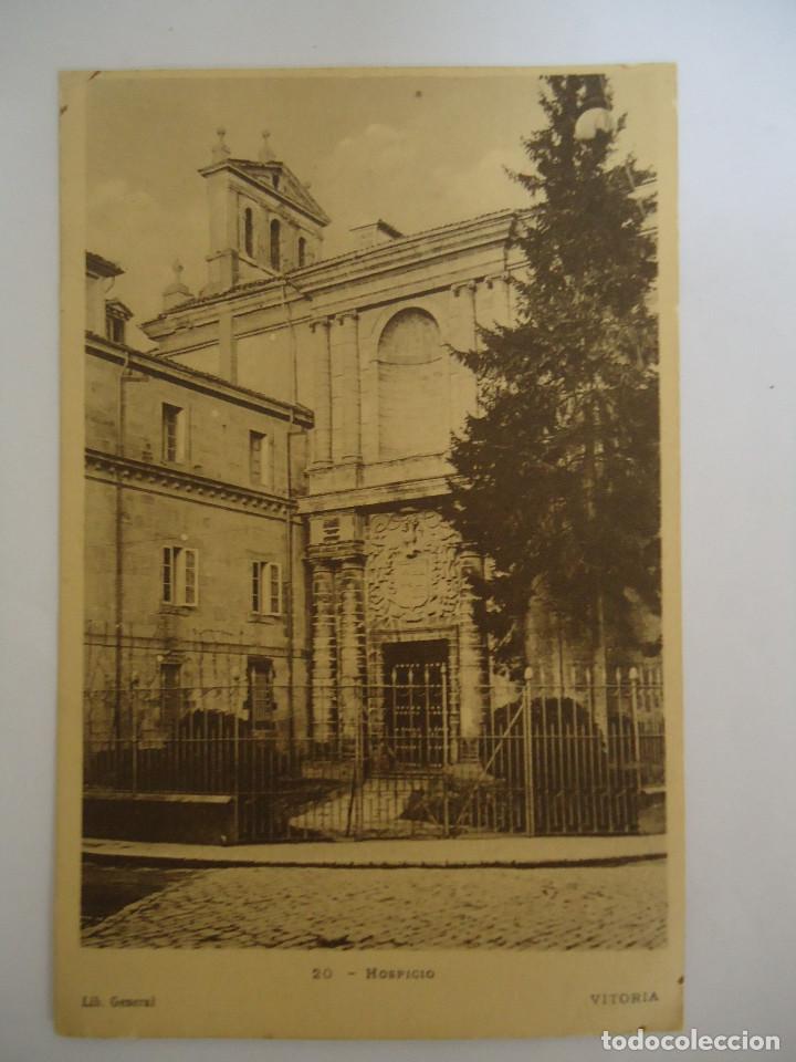Postales: POSTAL DE VITORIA EL HOSPICIO. LIBRERIA GENERAL - Foto 1