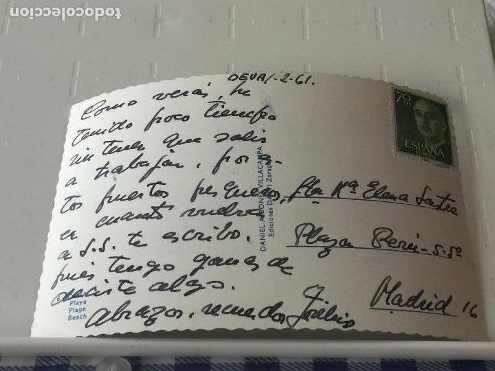 Postales: GUIPUZCOA. PLAYA DEVA. ESCRITA 1961. ED. DARVI. - Foto 2