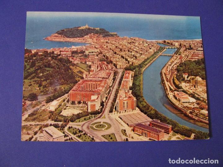 Postcards: POSTAL DE SAN SEBASTIAN. VISTA A&Eacute;REA. ED. ALARDE. SIN CIRCULAR. A&Ntilde;OS 60.