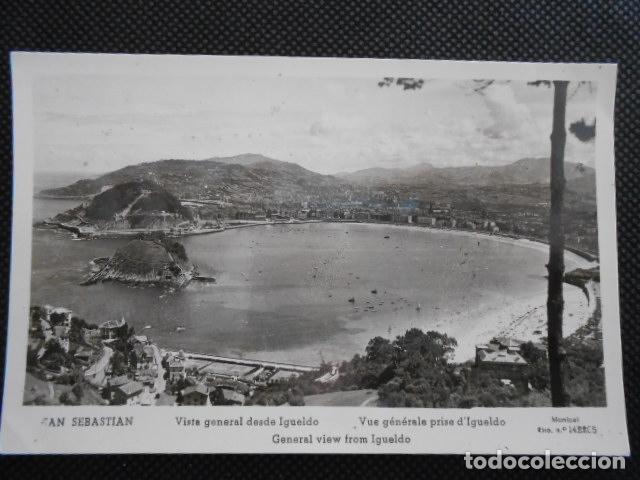 Postales: SAN SEBASTIAN, VISTA GENERAL DESDE EL IGUELDO. ESCRITA