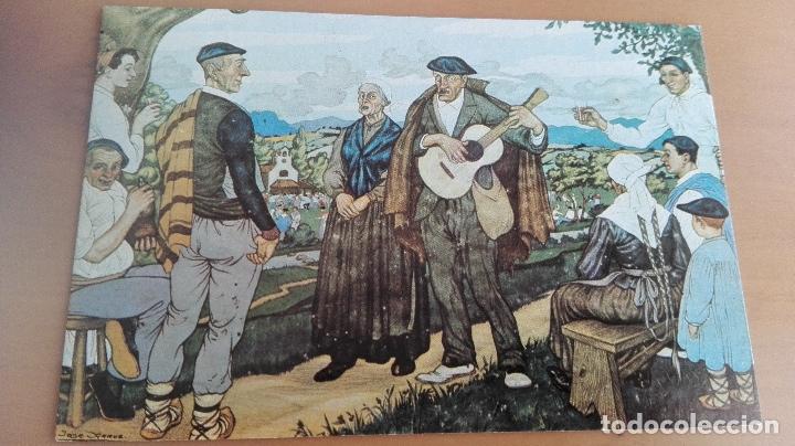 Cartoline: COSTUMBRES VASCAS ,TIPOS VASCOS N&ordm; 7 - JOSE ARRUE, EL CIEGO BERSOLARI. EDITADA EN 1982