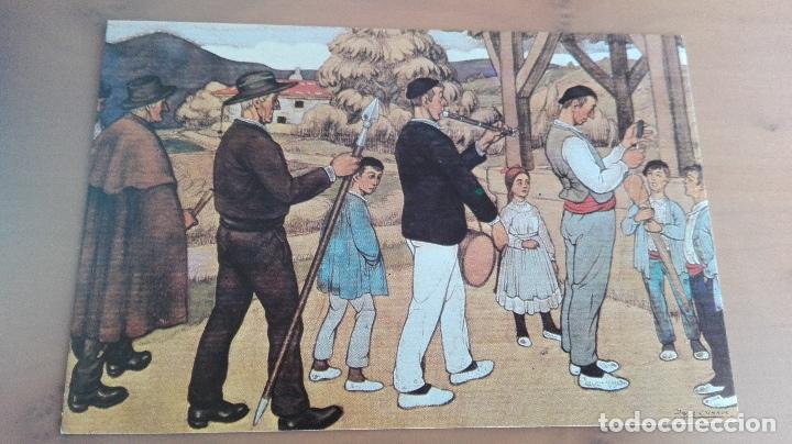 Cartoline: COSTUMBRES VASCAS ,TIPOS VASCOS N&ordm; 6 - JOSE ARRUE, ENTRANDO A LA IGLESIA. EDITADA EN 1982