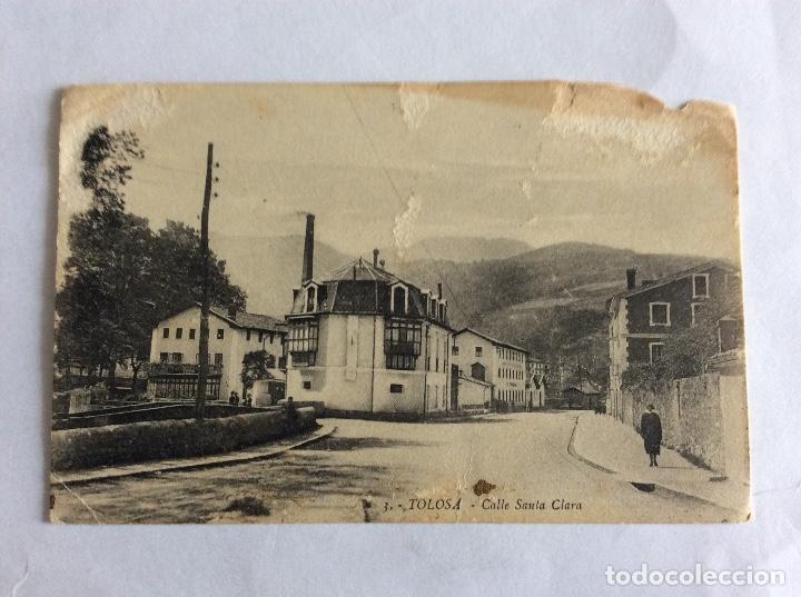 Postcards: POSTAL. CALLE SANTA CLARA. TOLOSA. GUIP&Uacute;ZCOA.