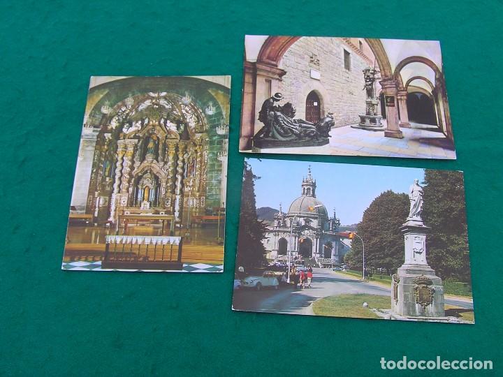 Postkarten: Lote de 3 postales a color del santuario de Loyola ( Guip&uacute;zcoa).