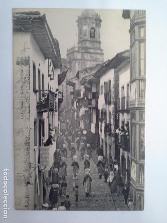 Postcards: POSTAL SAN SEBASTIAN. FUENTERRABIA. PROCESI&Oacute;N DEL 8 DE SEPTIEMBRE. HAUSER Y MENET.