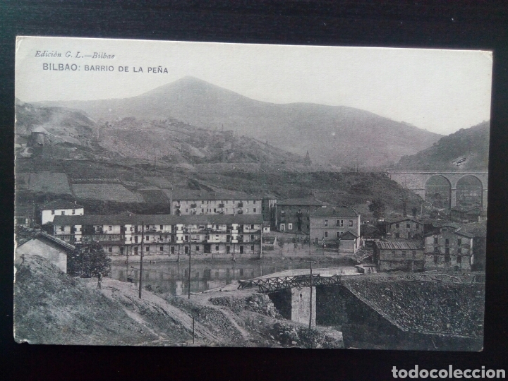Postales: Postal de Bilbao. Barrio de la Pe&ntilde;a. - Foto 1