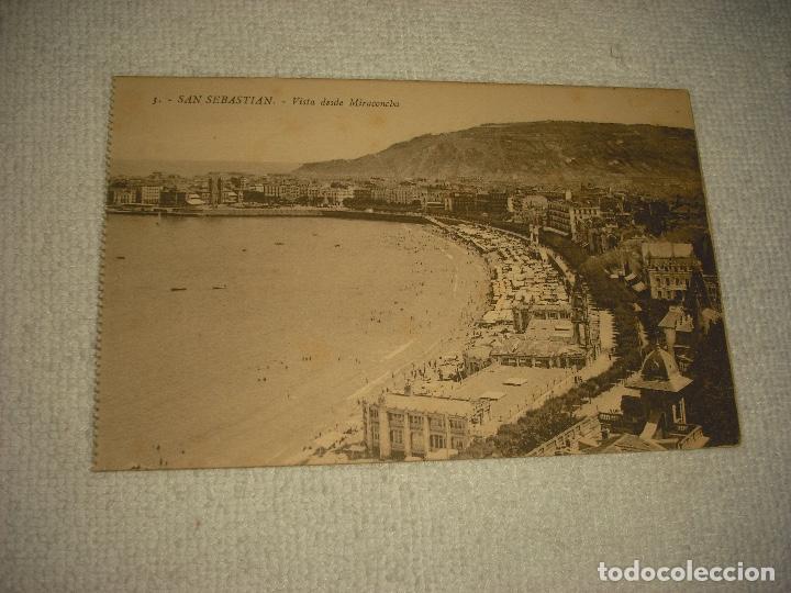 Postcards: SAN SEBASTIAN N&deg; 3 , VISTA DESDE MIRACONCHA ,GARRAFA, SIN CIRCULAR