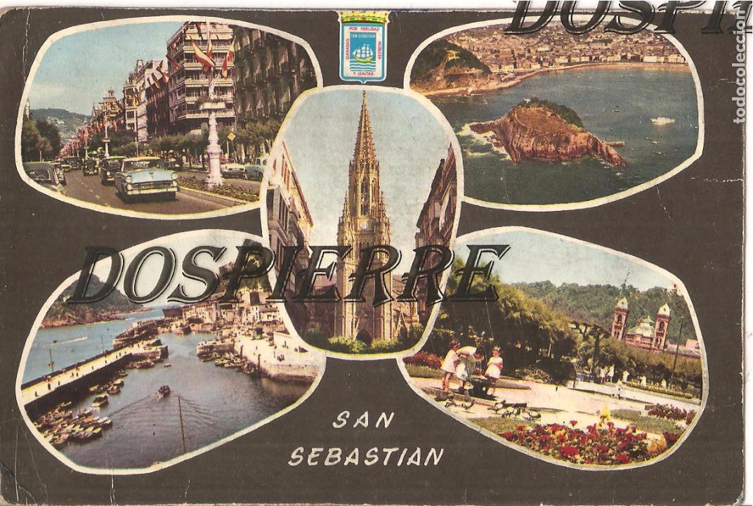Cartes Postales: POSTAL, SAN SEBASTIAN, VISTAS, ED. ARBONES-DARVI, ESCRITA
