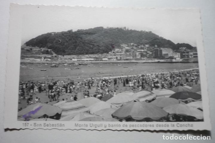 Cartes Postales: postal s-sebastian -monte urgull y barrio pescadores desde la concha -escrita cm