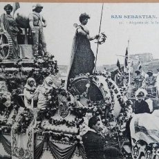Postales: POSTAL SAN SEBASTIAN Nº 11 CARNAVAL 1908 ALEGORIA DE LA INDUSTRIA - GUIPUZCOA ED. GALARZA PAIS VASCO