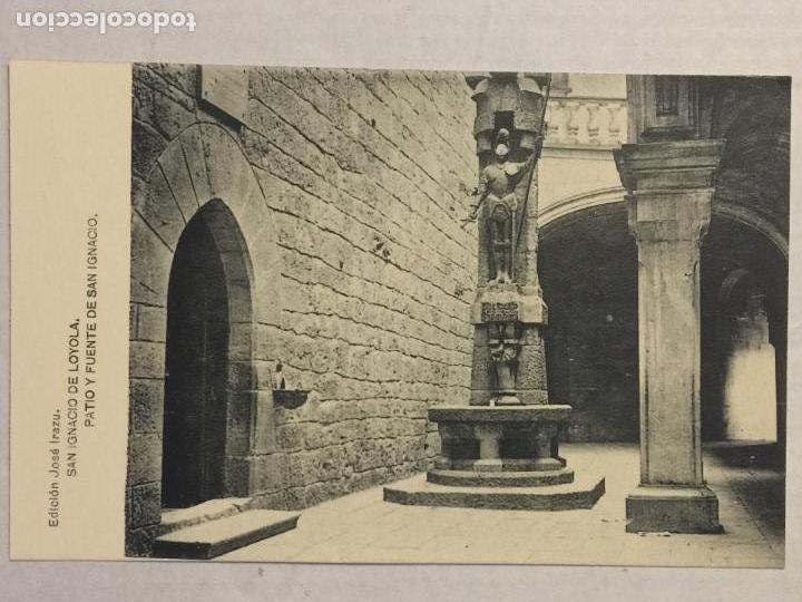 Cartoline: POSTAL SAN IGNACIO DE LOYOLA. PATIO Y FUENTE DE SAN IGNACIO. FOTOTIPIA HAUSSER Y MENET.