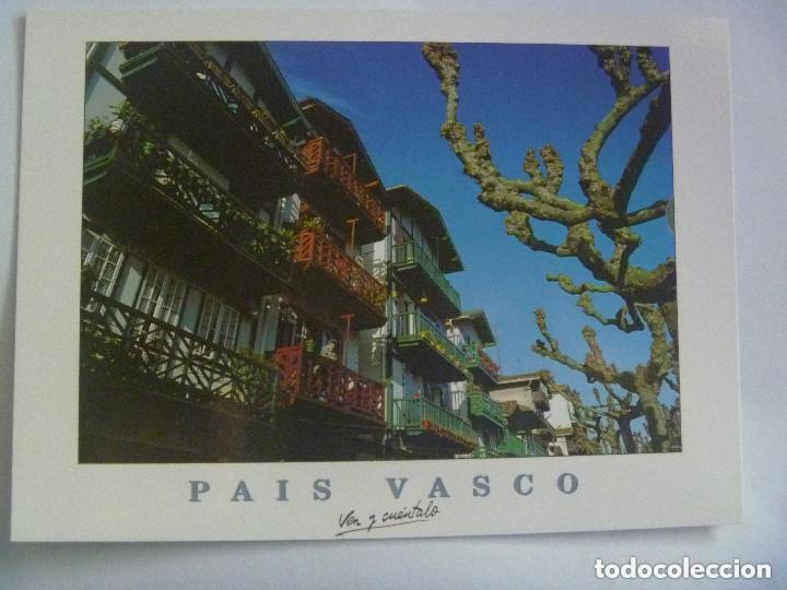 Postcards: POSTAL DE GUIPUZCUA ; BALCONES DE HONDARRIBIA . CAMPA&Ntilde;A PAIS VASCO VEN Y CUENTALO, 1994.