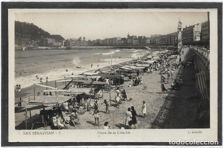 Postcards: SAN SEBASTIAN N&ordm; 5 .- PLAYA DE LA CONCHA .- FOTO L. ROISIN