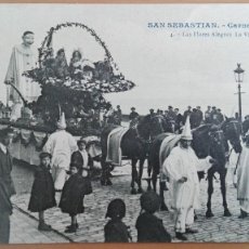Postales: POSTAL SAN SEBASTIAN CARNAVAL 1908 Nº 4 LAS FLORES ALEGRAN LA VIDA ED G GALARZA GUIPUZCOA PAIS VASCO