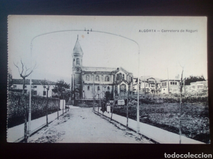 Postales: Postal de Algorta. Carretera de Neguri. - Foto 1