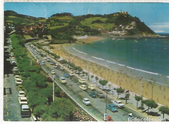 Postkarten: SAN SEBASTIAN ESCRITA SELLO ARRANCADO