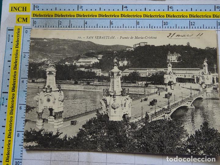 Postcards: POSTAL DE GUIP&Uacute;ZCOA. A&Ntilde;OS 10 30. SAN SEBASTIAN. PUENTE DE MAR&Iacute;A CRISTINA. 10 GALARZA. 1723