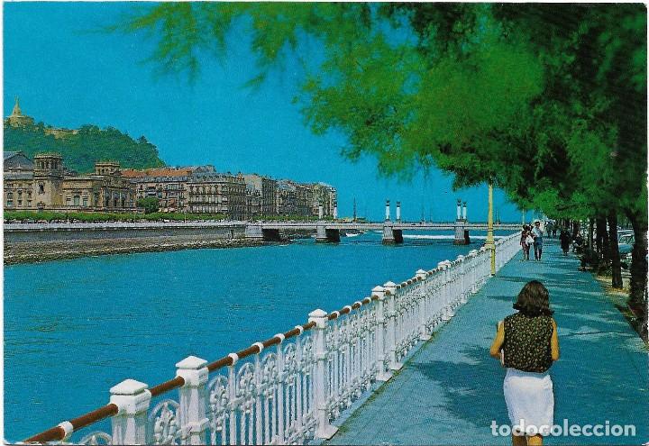 Postales: SAN SEBASTIAN .- LA RIA DEL URUMEA .- FOTO ZERKOWITZ SERIE 86 N&ordm; 1023