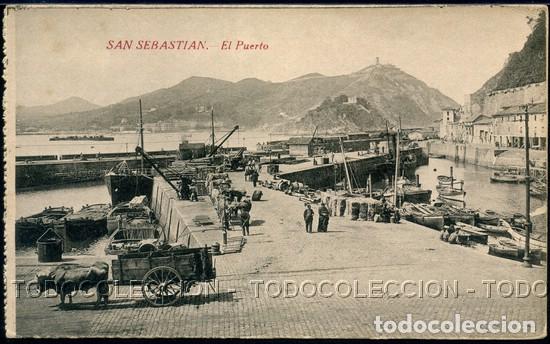 Postais: POSTAL SAN SEBASTIAN EL PUERTO . SOGENIOLA CA A&Ntilde;O 1910-20