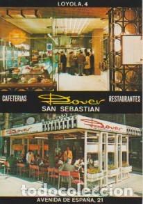 Postales: (493) SAN SEBASTIAN. CAFETERIA RESTAURANTE DOVER, AVENIDA DE ESPA&Ntilde;A 21 ... SIN CIRCULAR