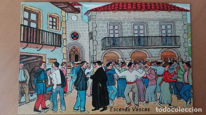 Postcards: POSTAL PAIS VASCO ESCENAS VASCAS ILUSTRADOR L BOADA ED GALARZA VIZCAYA GUIPUZCOA ALAVA PAIS VASCO