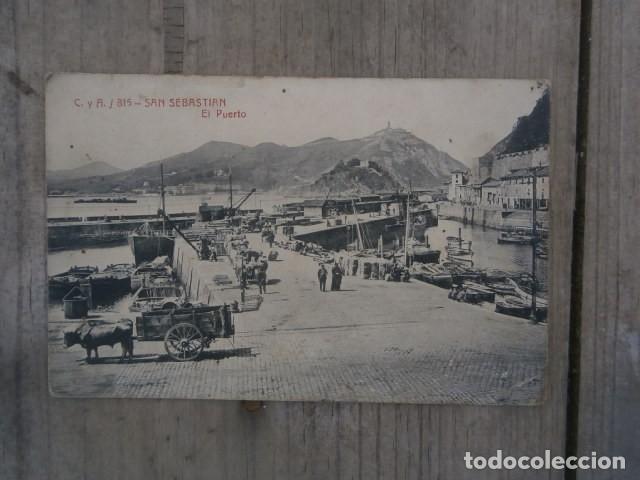 Postais: Postal  san sebastian, el puerto