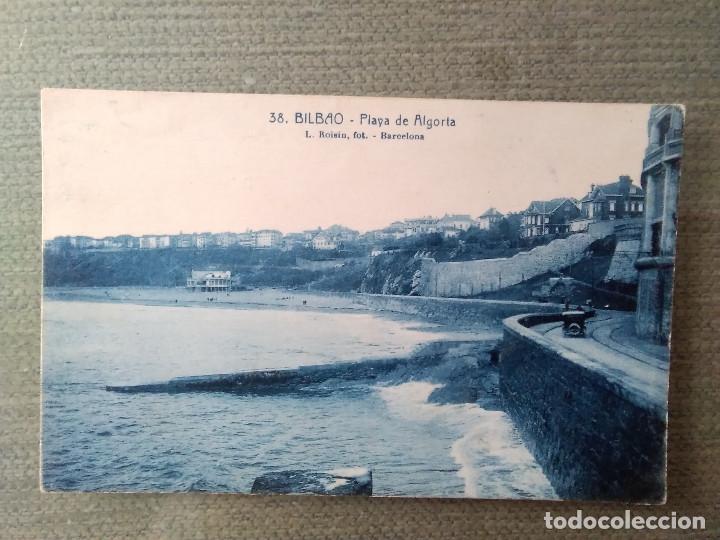 Postales: POSTAL BILBAO PLAYA DE ALGORTA - Foto 1