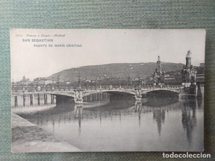 Cartes Postales: POSTAL SAN SEBASTIAN PUENTE DE MARIA CRISTINA