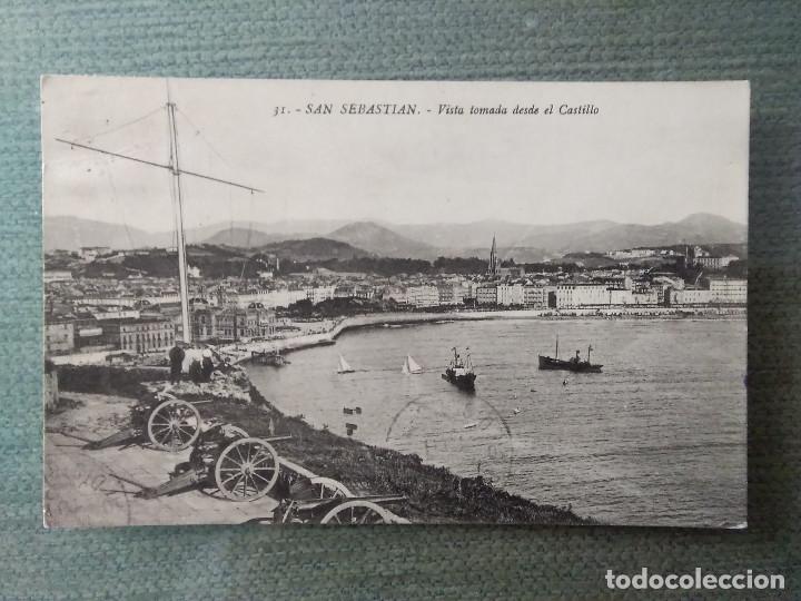 Cartes Postales: POSTAL SAN SEBASTIAN VISTA TOMADA DESDE EL CASTILLO