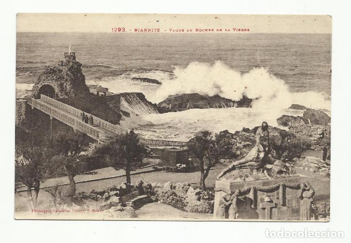 Postales: biarritz virgen de la roca - Foto 1