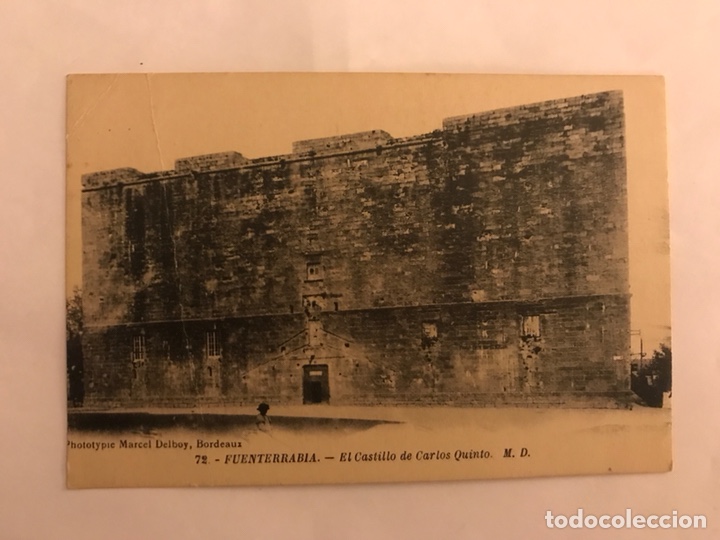 Cartes Postales: FUENTERRABIA Postal No.72 El Castillo de Carlos Quinto M.D. (h.1940?)