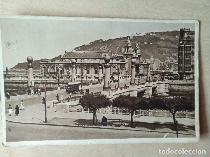 Postcards: POSTAL SAN SEBASTIAN PUENTE Y GRAN KURSAAL