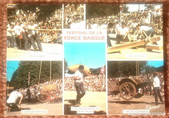 Postcards: PAIS BASCO - FESTIVAL DE LA FUERZA VASCA EN SAINT PALAIS