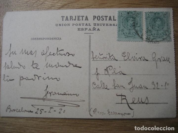 Postales: Fuenterrabia. Vista general. Circulada 1920 - Foto 2