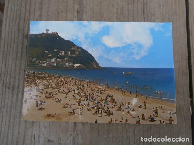 Postales: Postal san sebastian, playa de ondarreta
