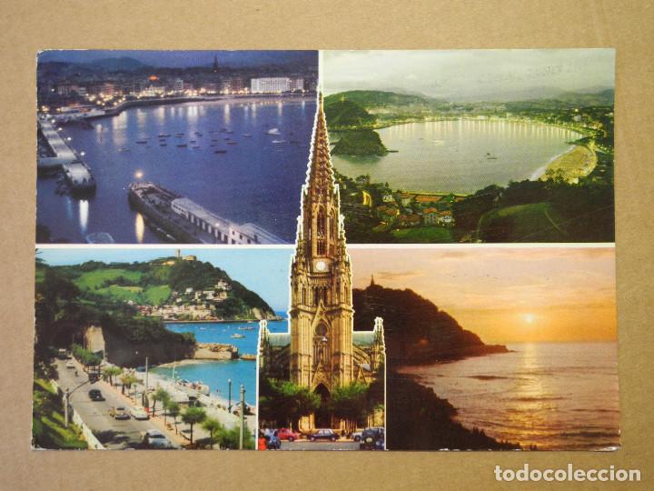 Postales: San Sebatian. Diferentes vistas. Circulada 1970
