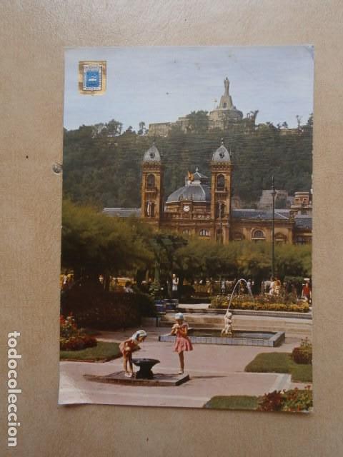 Postcards: Postal san sebastian parque de alderdi- eder
