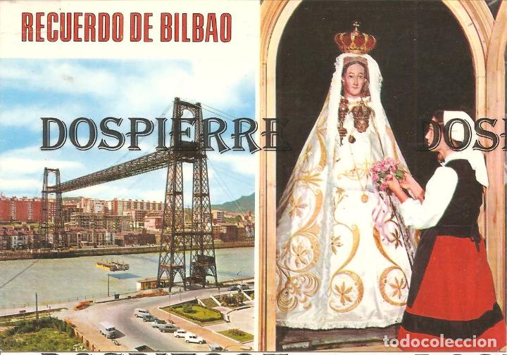 Cartes Postales: POSTAL, PUENTE DE VIZCAYA Y VIRGEN DE BEGO&Ntilde;A, SIN CIRCULAR