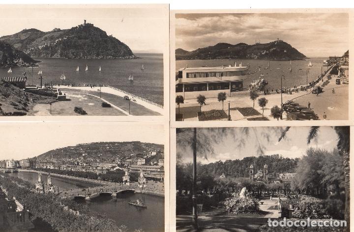 Postcards: LOTE DE 4 POSTALES DE GUIPUZCUA. SAN SEBASTIAN.
